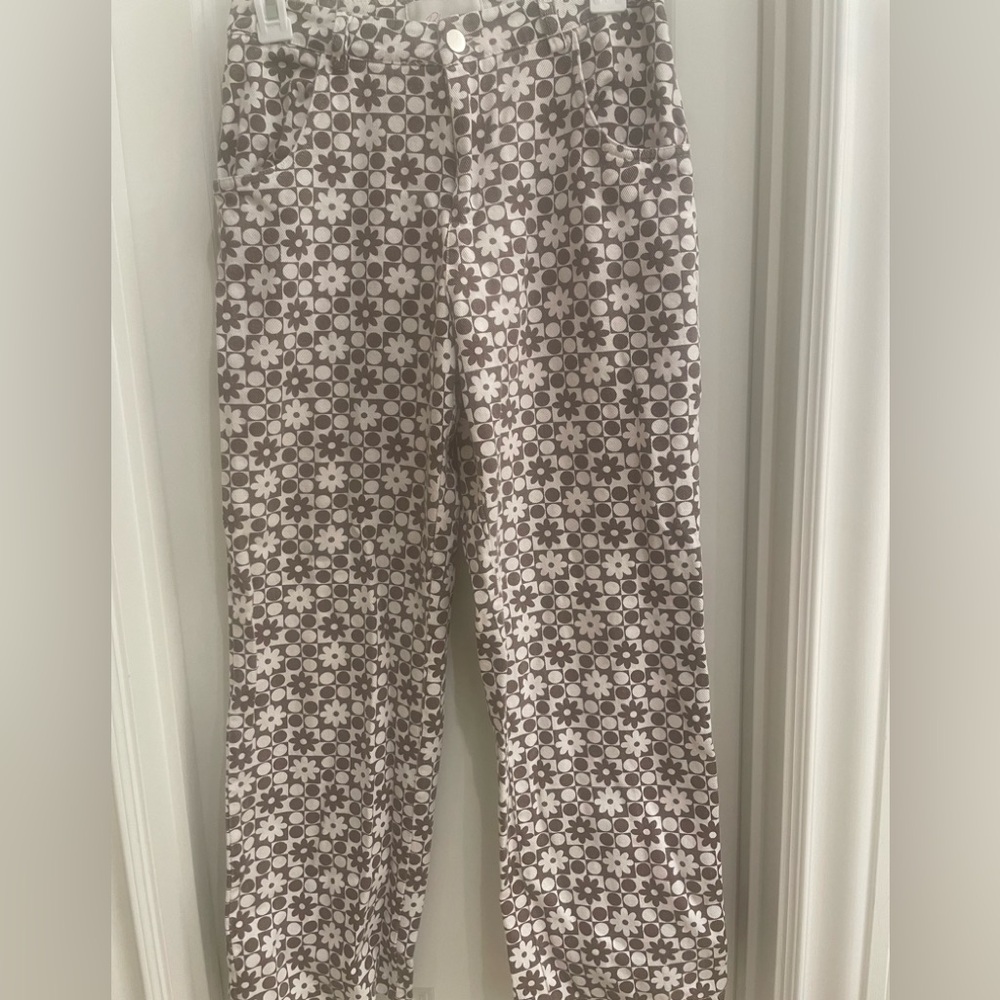 Blush print jeans